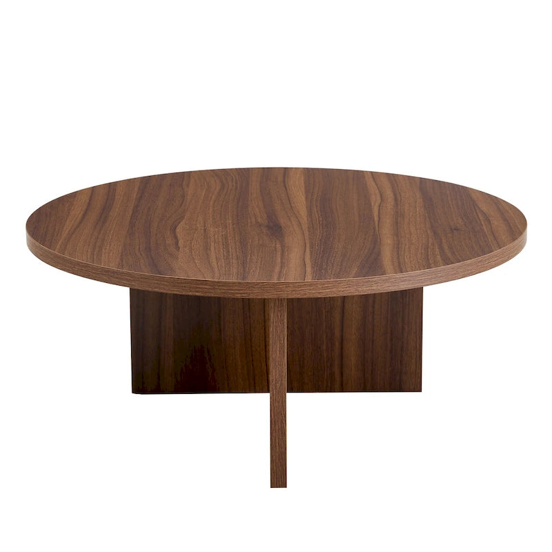 Modern Round MDF Coffee Table for Living Room and Home Decor