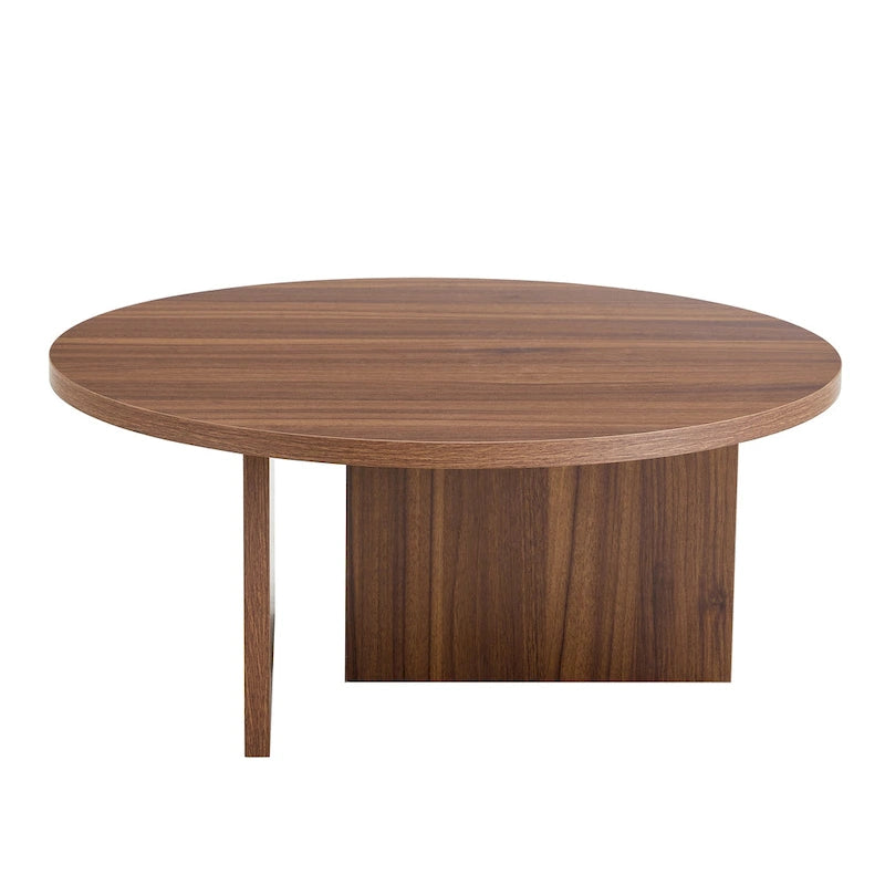Modern Round MDF Coffee Table for Living Room and Home Decor
