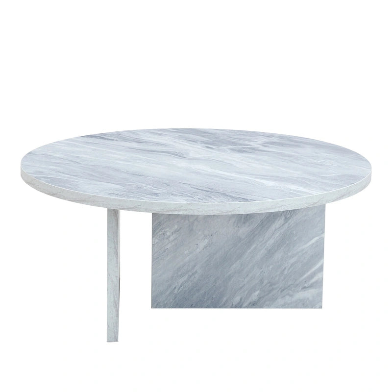 Modern Round MDF Coffee Table for Living Room and Home Decor