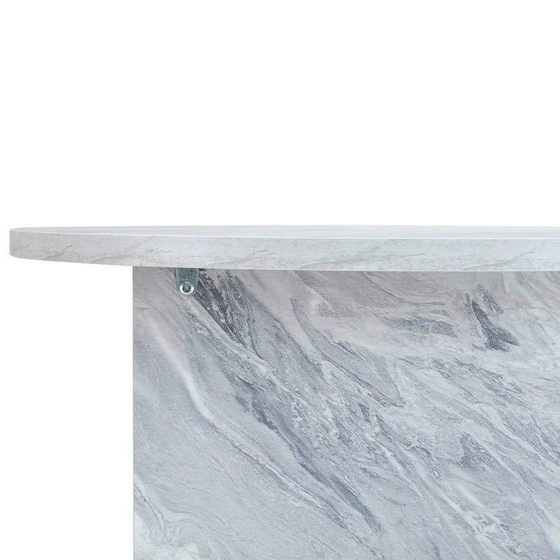 Modern Round MDF Coffee Table for Living Room and Home Decor