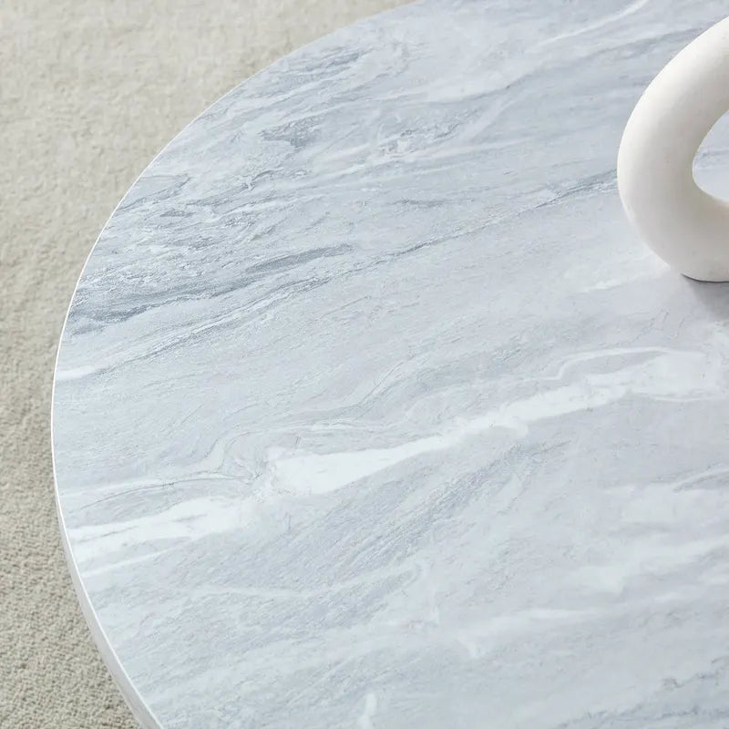 Modern Round MDF Coffee Table for Living Room and Home Decor