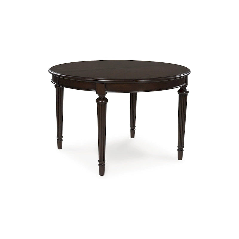 Brown Dining Extension Table with Removable Leaf - 47.75 W x 72 D x 30.25 H