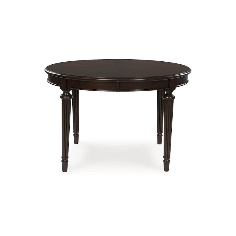 Brown Dining Extension Table with Removable Leaf - 47.75 W x 72 D x 30.25 H