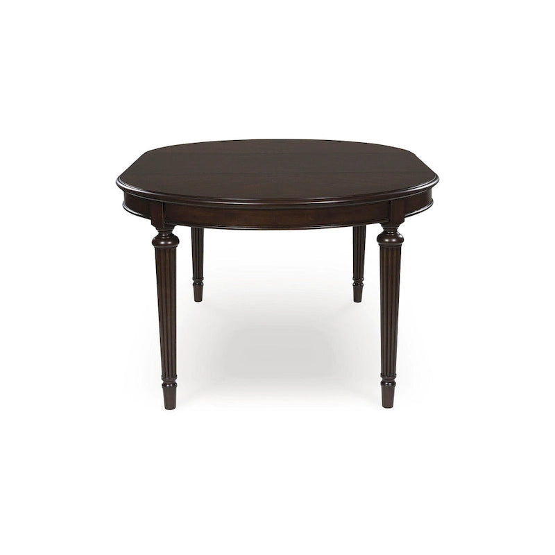 Brown Dining Extension Table with Removable Leaf - 47.75 W x 72 D x 30.25 H