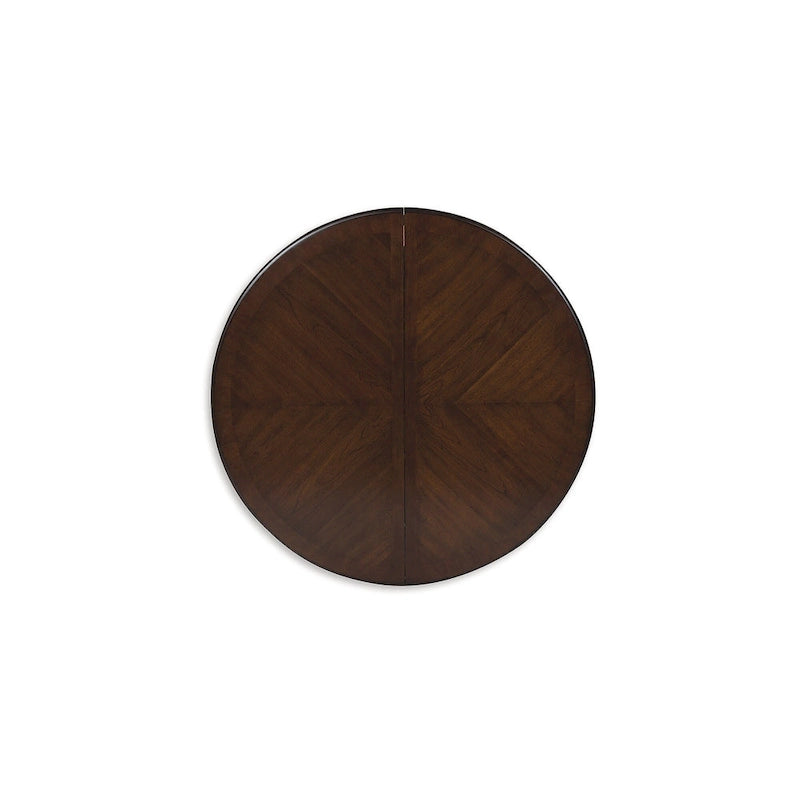 Brown Dining Extension Table with Removable Leaf - 47.75 W x 72 D x 30.25 H
