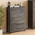 Rustic 6-Drawer Chest Vertical Dresser Storage Tower