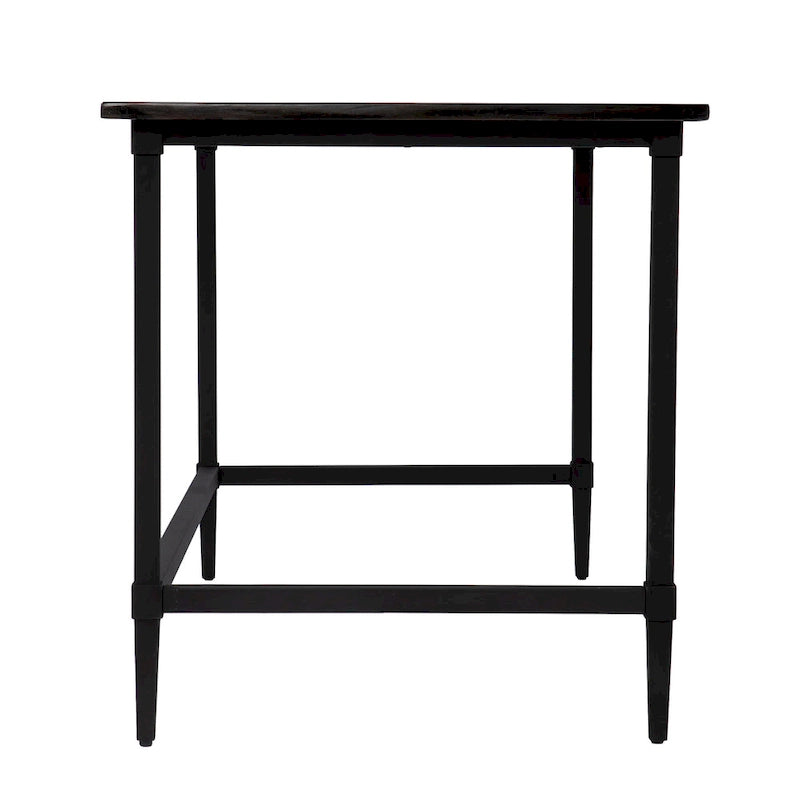 Modern Farmhouse Reclaimed Wood Writing Desk with Metal Legs