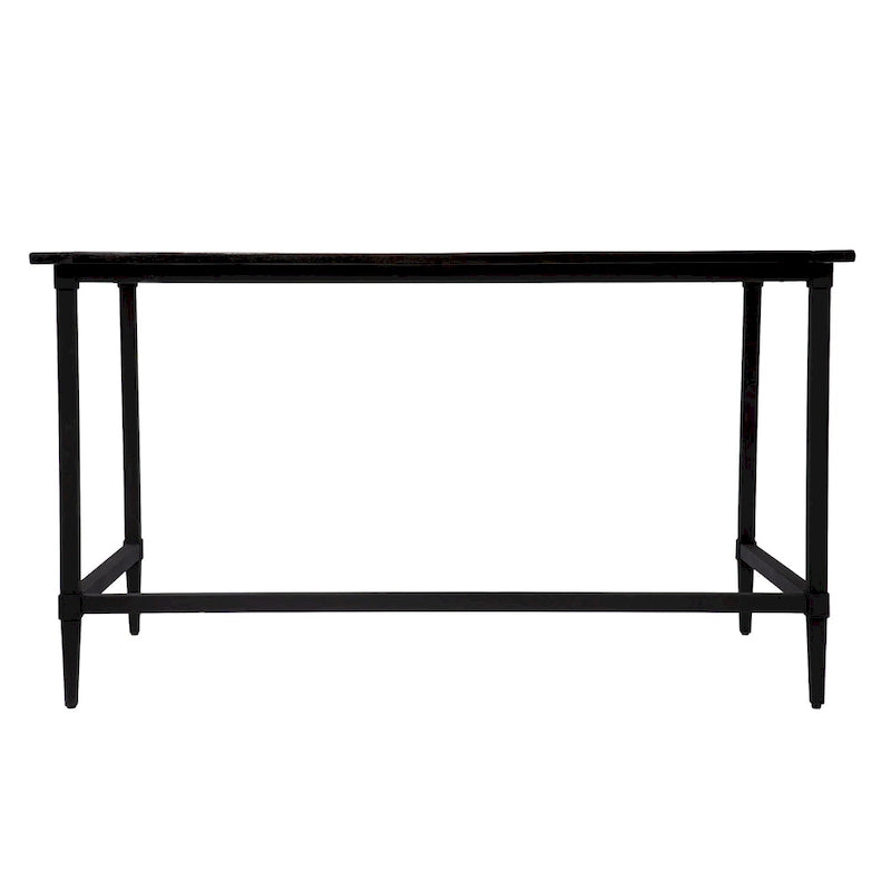 Modern Farmhouse Reclaimed Wood Writing Desk with Metal Legs