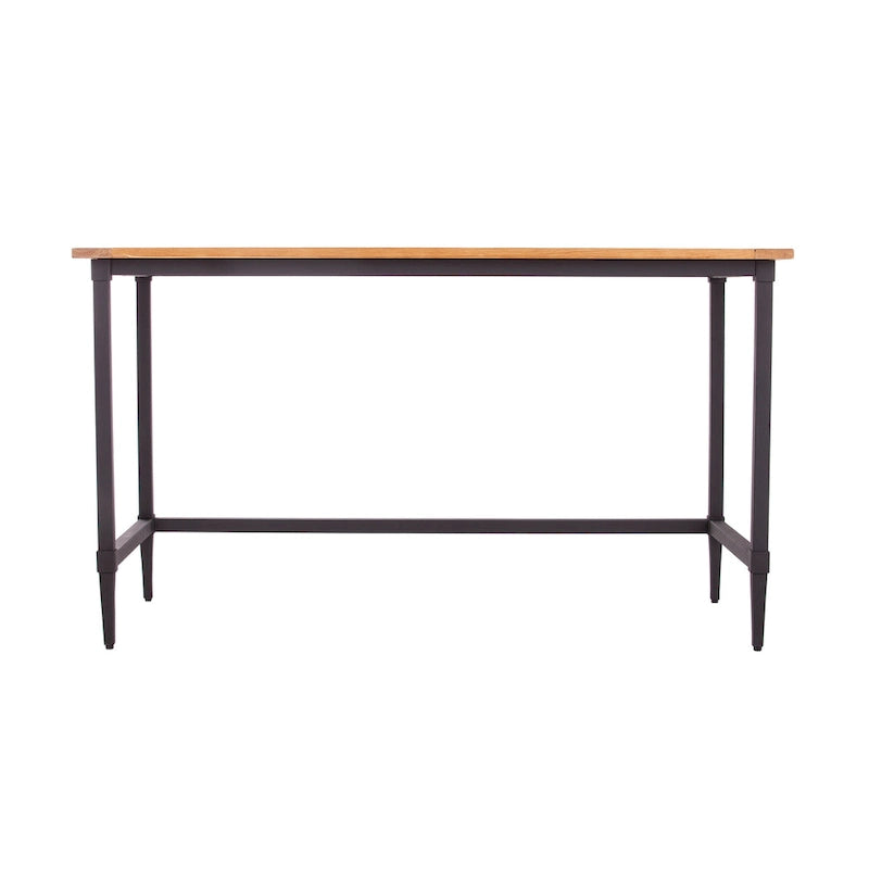 Modern Farmhouse Reclaimed Wood Writing Desk with Metal Legs