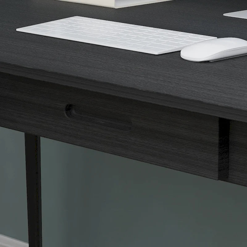 39.4" Wood Computer Desk with 2 Drawers, 4 Color Options, Home Office