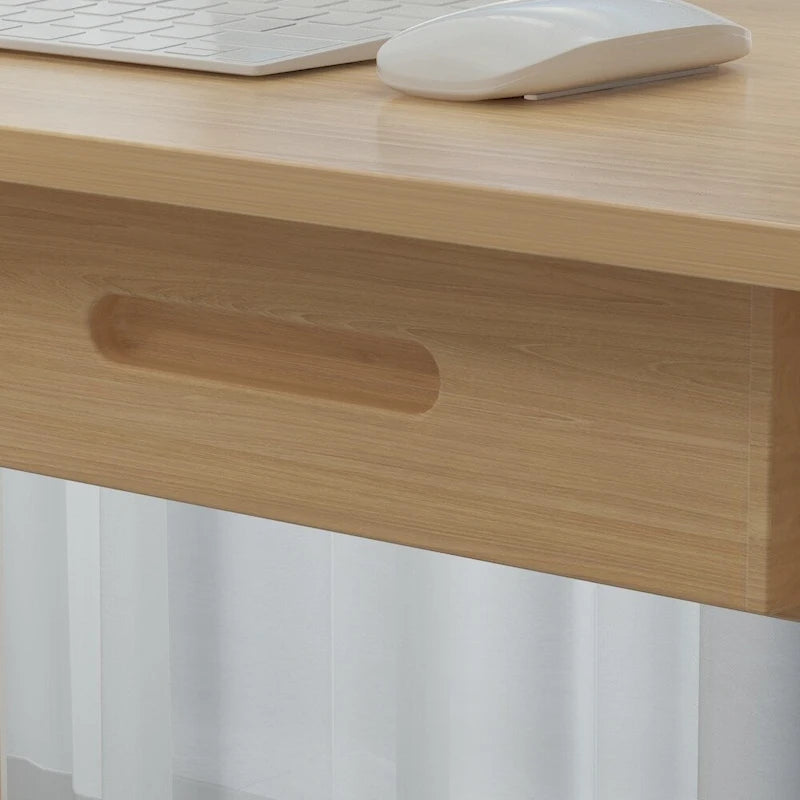 39.4" Wood Computer Desk with 2 Drawers, 4 Color Options, Home Office