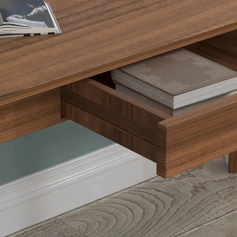 39.4" Wood Computer Desk with 2 Drawers, 4 Color Options, Home Office