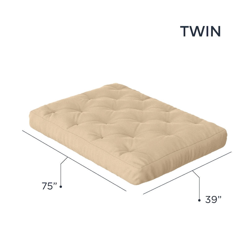 10-Inch Gel Memory Foam Twin Size Futon Mattress Soft Breathable
