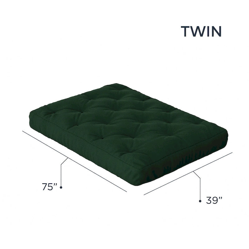 10-Inch Gel Memory Foam Twin Size Futon Mattress Soft Breathable