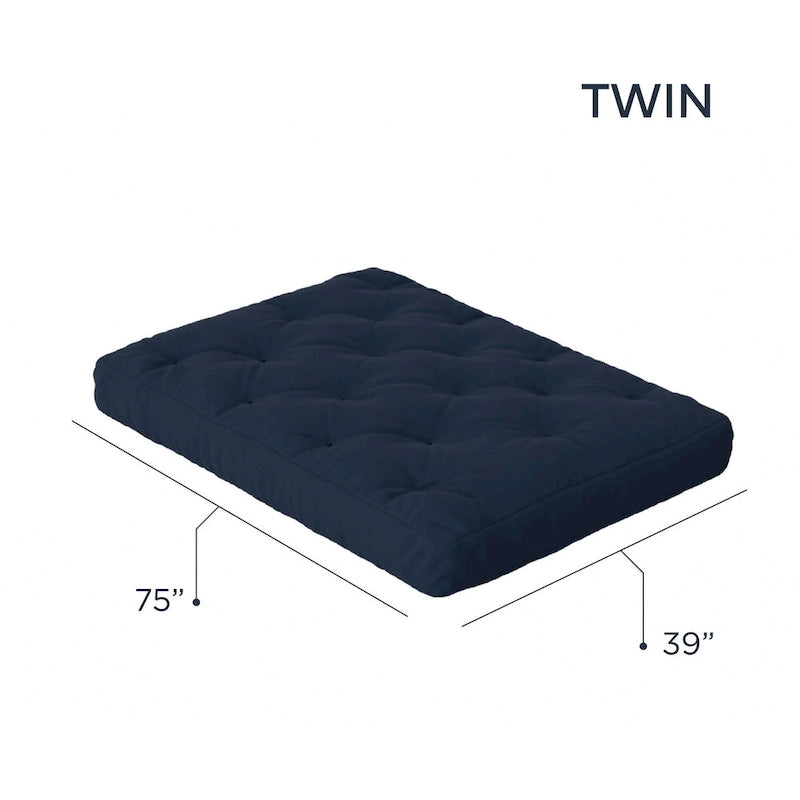 10-Inch Gel Memory Foam Twin Size Futon Mattress Soft Breathable