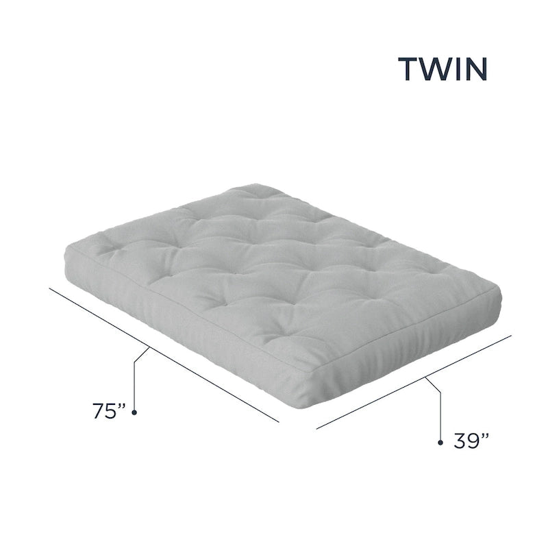 10-Inch Gel Memory Foam Twin Size Futon Mattress Soft Breathable