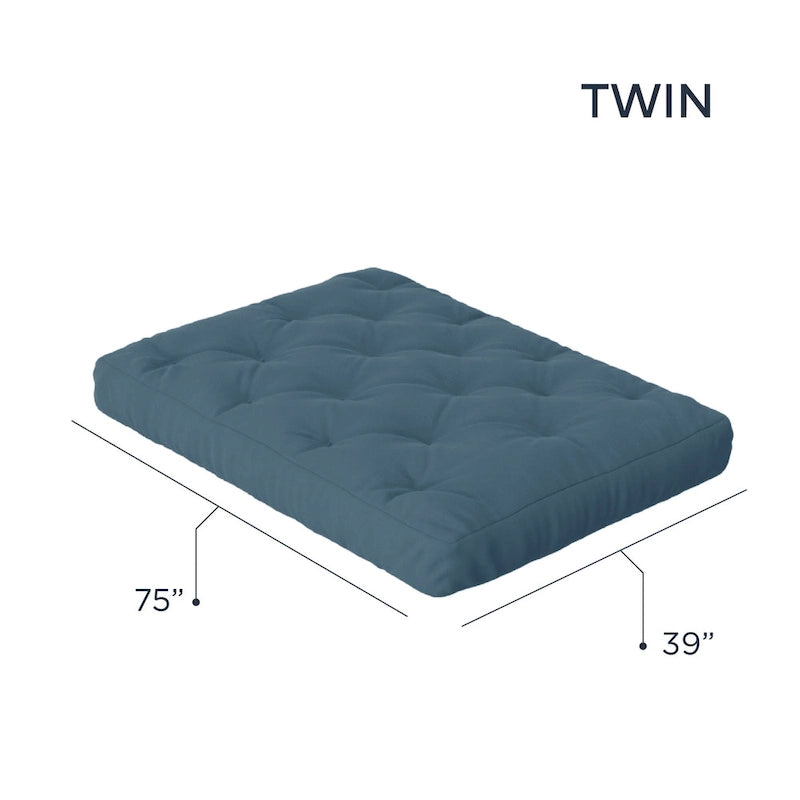 10-Inch Gel Memory Foam Twin Size Futon Mattress Soft Breathable