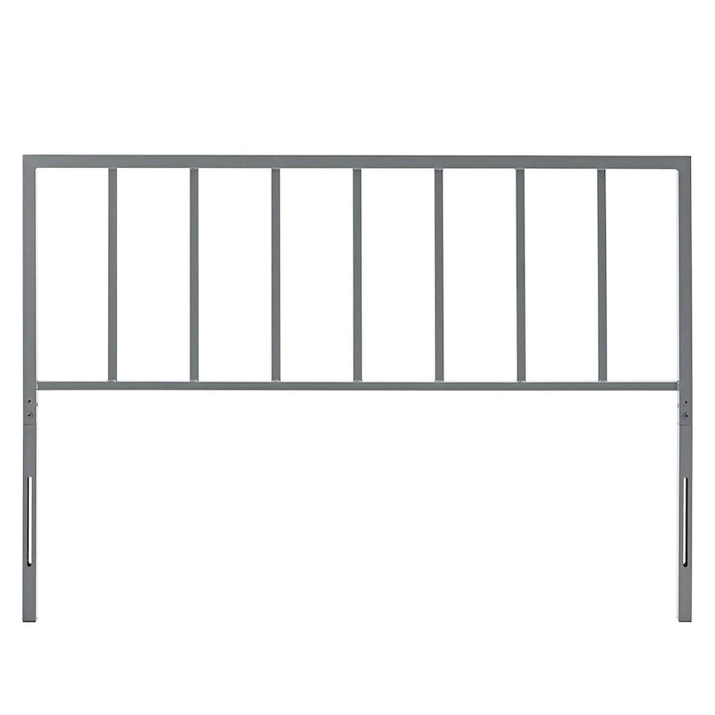 Classic King Size Grey Metal Headboard