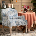 Upholstered French Country Single Sofa Reading Chair with Pillow