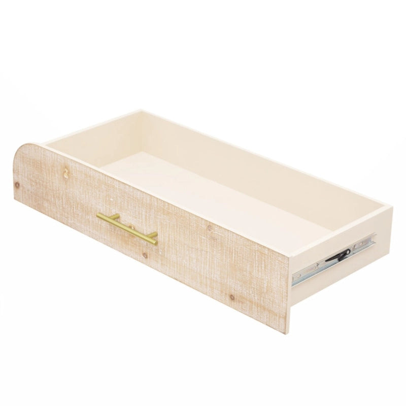 Unique Retro Silhouette Console Table with Two Drawers Fluted Detail