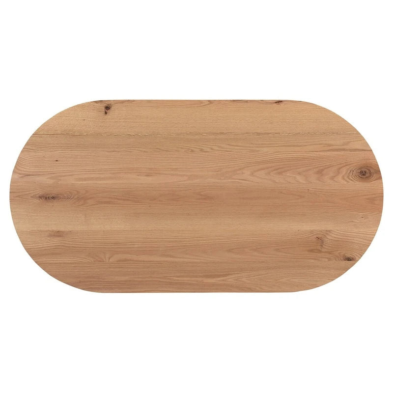 Mid-Century Modern Solid Oak Coffee Table 54W x 17H x 28D Inches