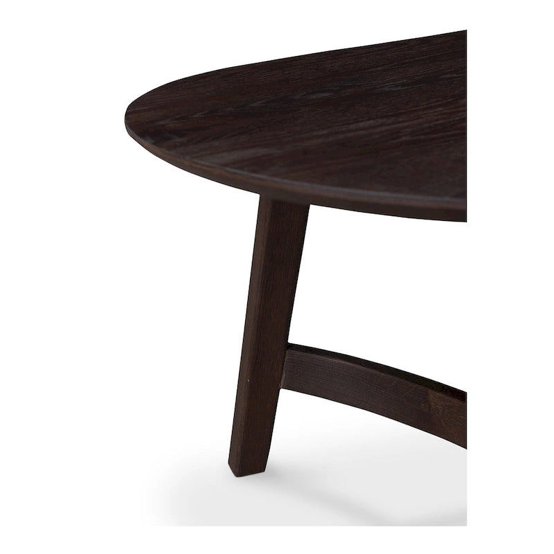 Mid-Century Modern Solid Oak Coffee Table 54W x 17H x 28D Inches