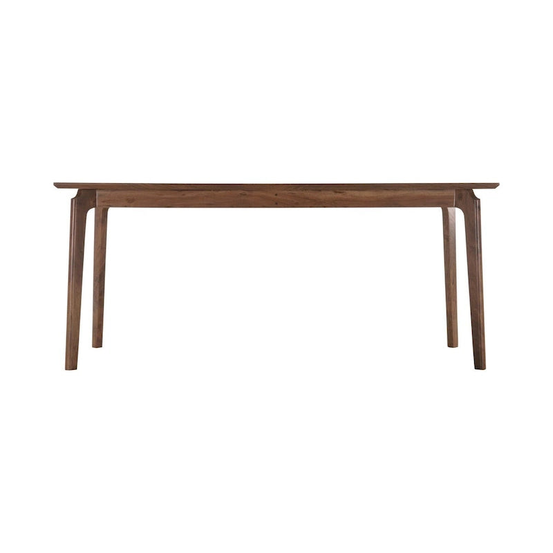 71" Wide Dining Table in Brown Mango Wood Mid-Century Style