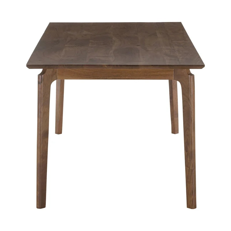 71" Wide Dining Table in Brown Mango Wood Mid-Century Style