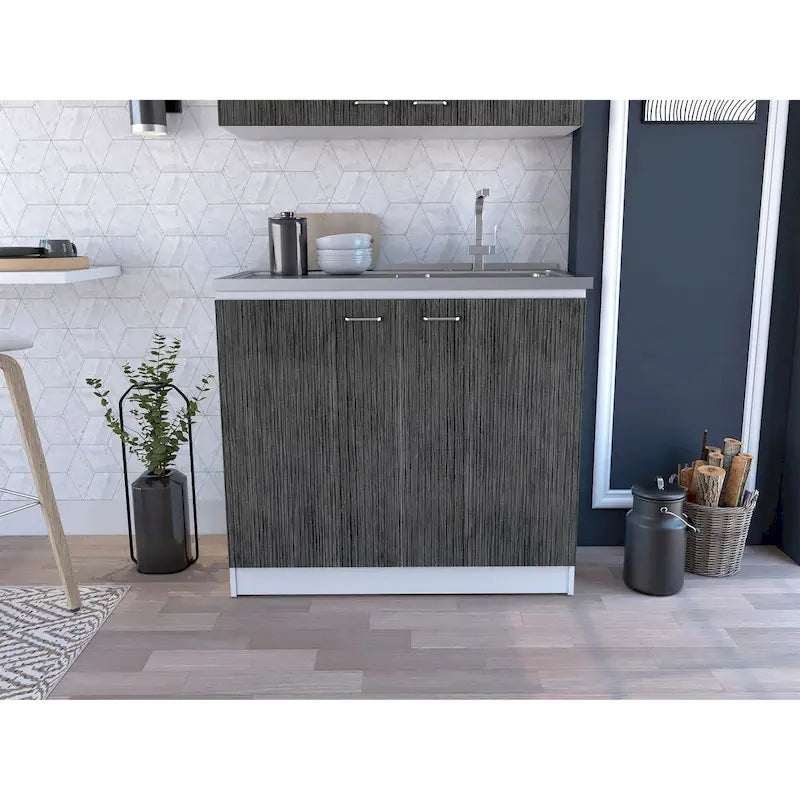 Rectangle 2-Door Utility Sink and Cabinet