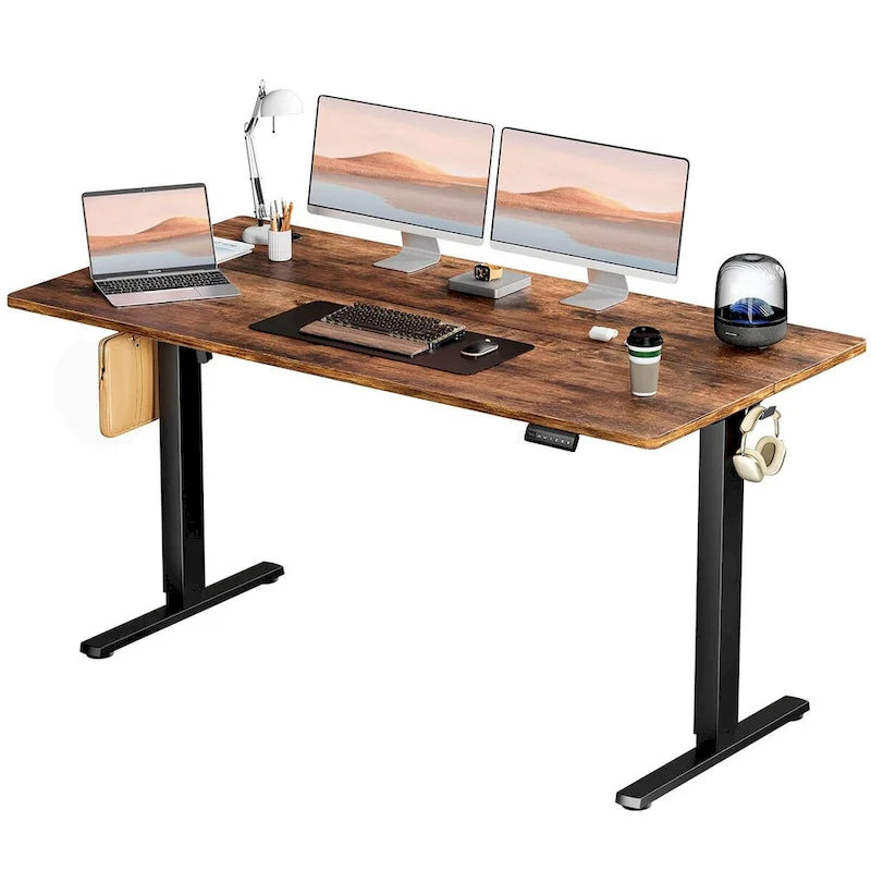 Electric Height Adjustable Standing Desk for Home Office Modern Style