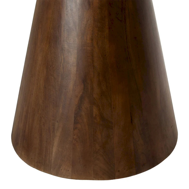 52 Inch Square Mango Wood Dining Table in Medium Brown Finish